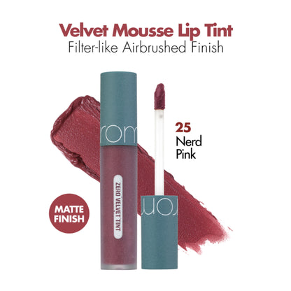 Rom&nd Zero Velvet Tint - 25 Nerd Pink