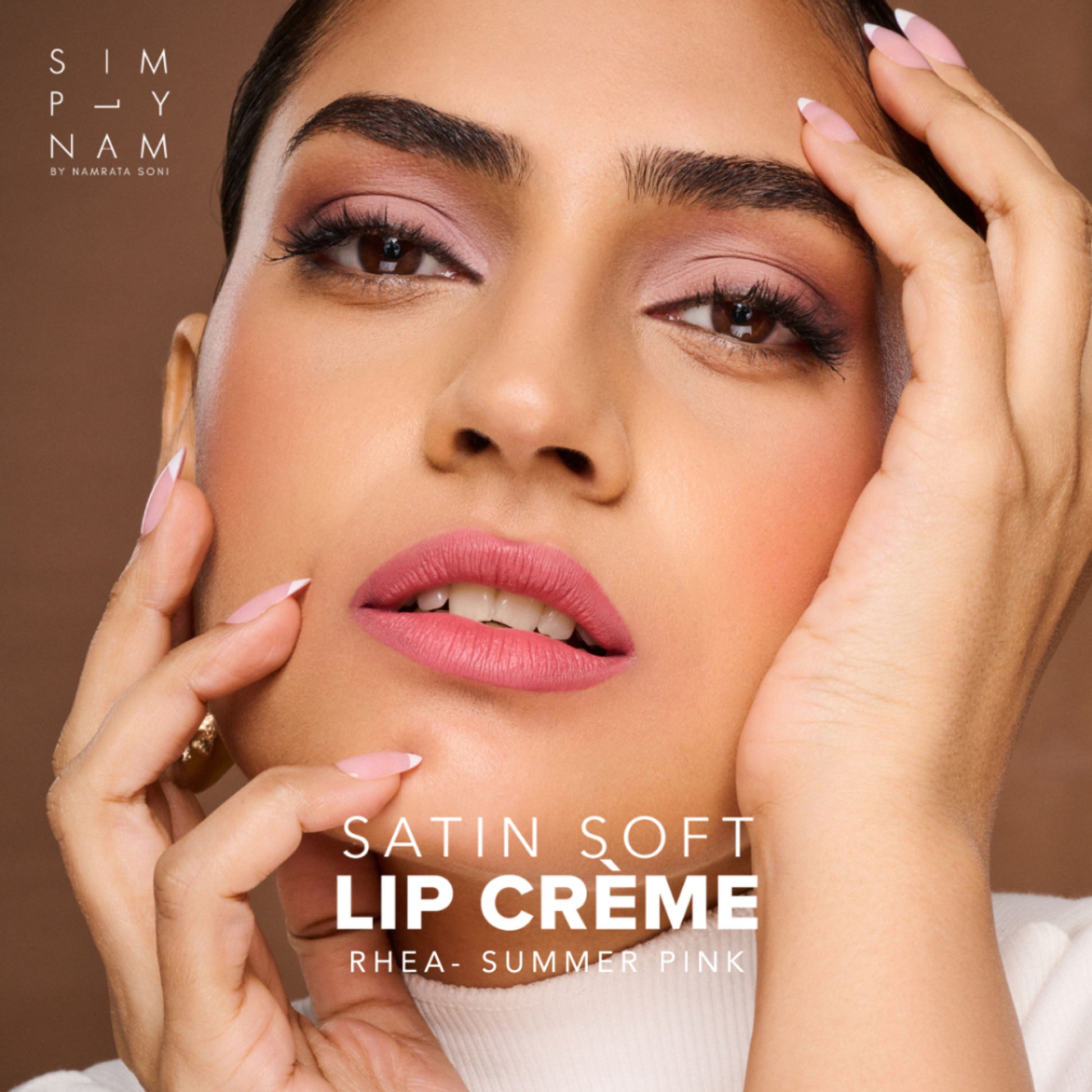Simply Nam Satin Soft Lip Creme, Hydrating, Botanical Colour for Everyday Lips - Rhea