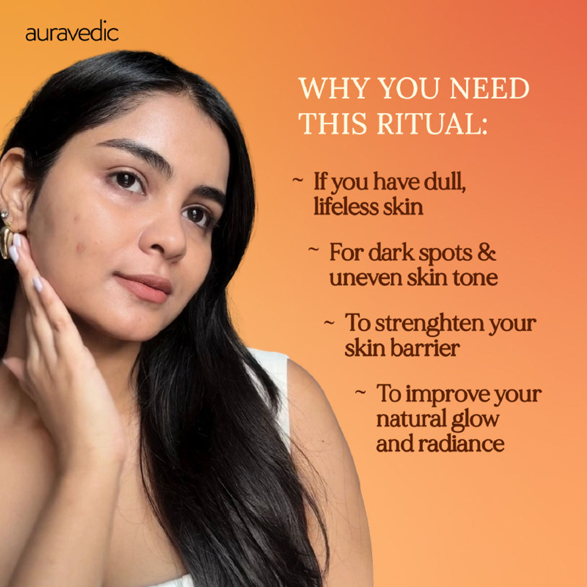 AuraVedic Kumkumadi Face Oil and Gel set with Kumkumadi oil, featuring sleek bottles and natural ingredients for radiant skin.