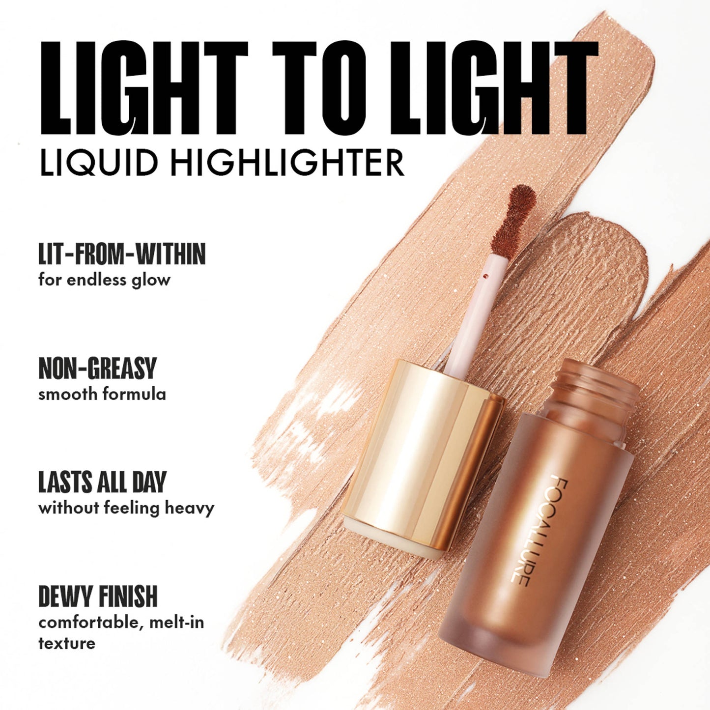 Focallure Light To Light Liquid Highlighter - CP02 Desire Oxygen