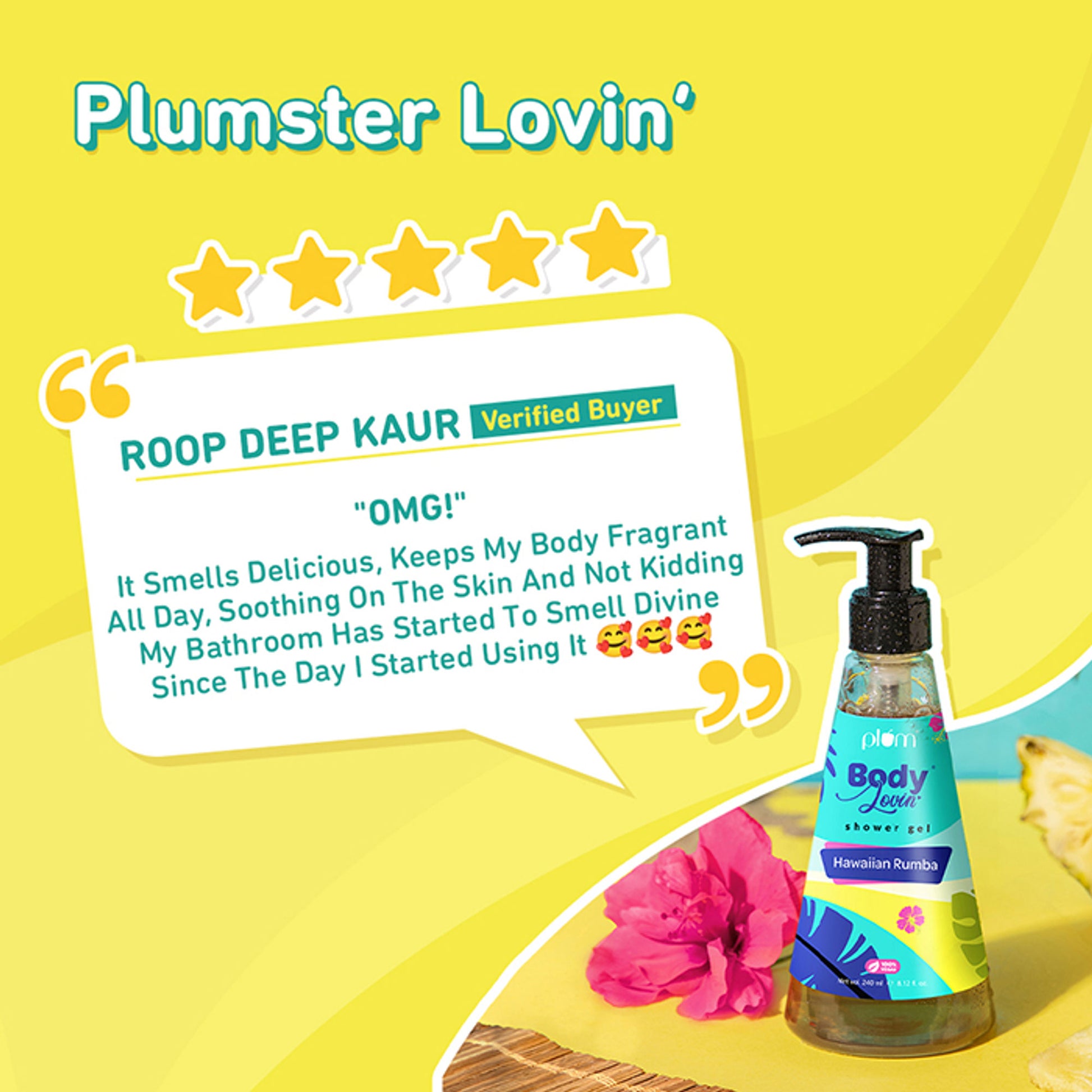 Plum BodyLovin Hawaiian Rumba Shower Gel