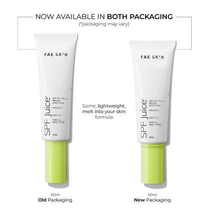 FAE Beauty No White Cast Lightweight Sunscreen SPF Juice SPF 50+ PA++++