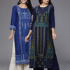 Dhiyona IE Pack Of 2 Ethnic Motifs Printed Kurta
