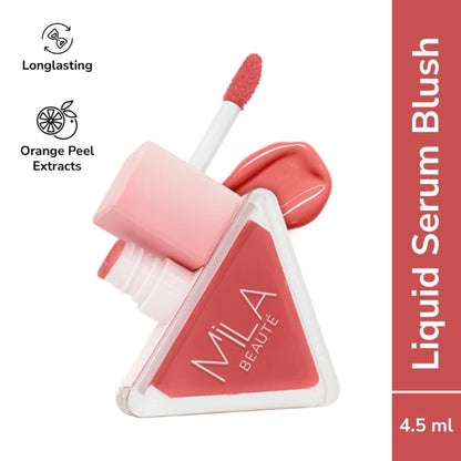 Mila Beauté Pookie Serum Blush Highly Pigmented With Orange Peel Extracts - Baby Boo