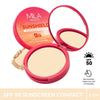 Mila Beauté Sun Shield Sunscreen Matt SPF 50 PA+++ UV Protection Compact - 01 Ivory
