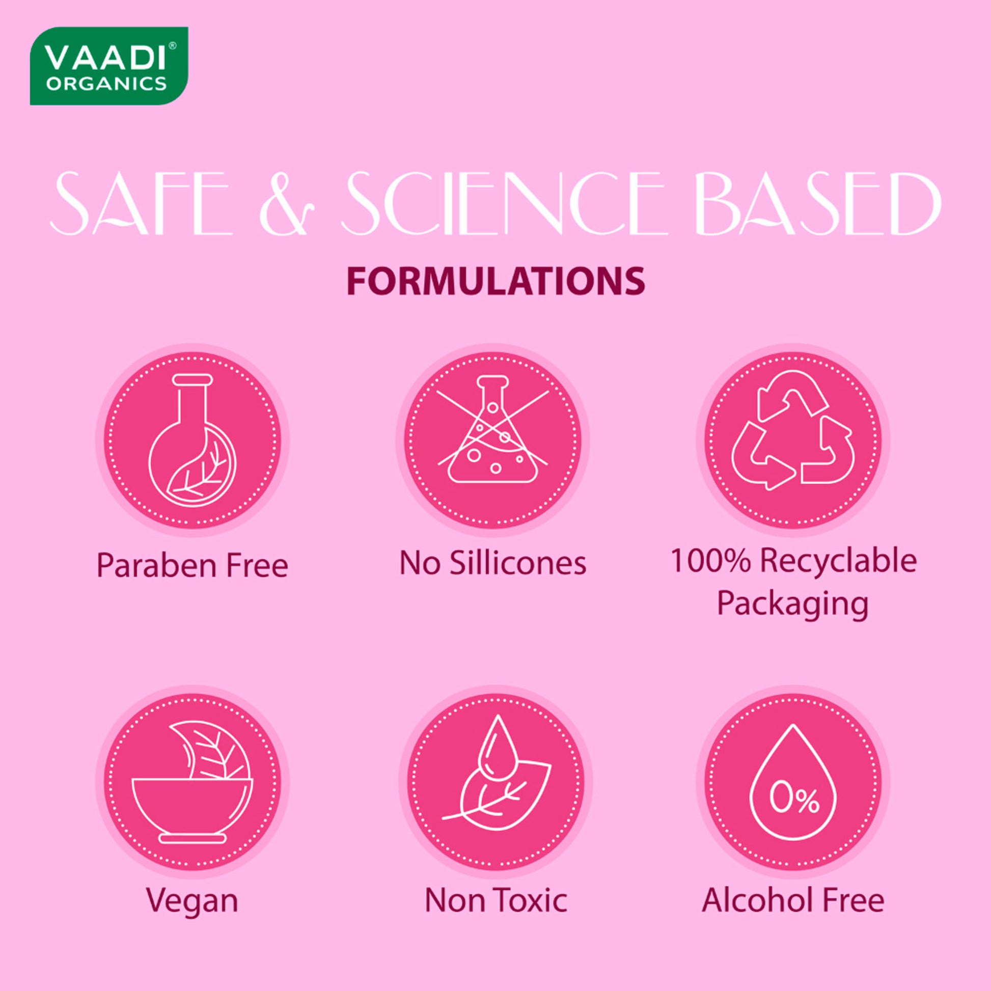 Vaadi Herbals Pink Lotus Shampoo With Honeysuckel Extract Color Preserving - Pack of 3