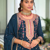 Indyancart IE Women Ethnic Motifs Embroidered Regular Mirror Work Kurta with Palazzos & With Dupatta