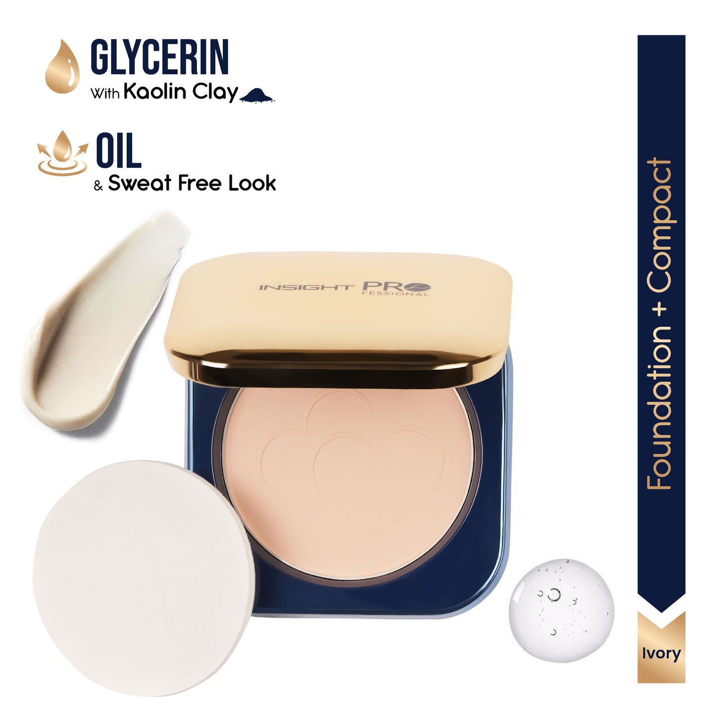 Insight Professional All Day Matte Compact Foundation - Ivory