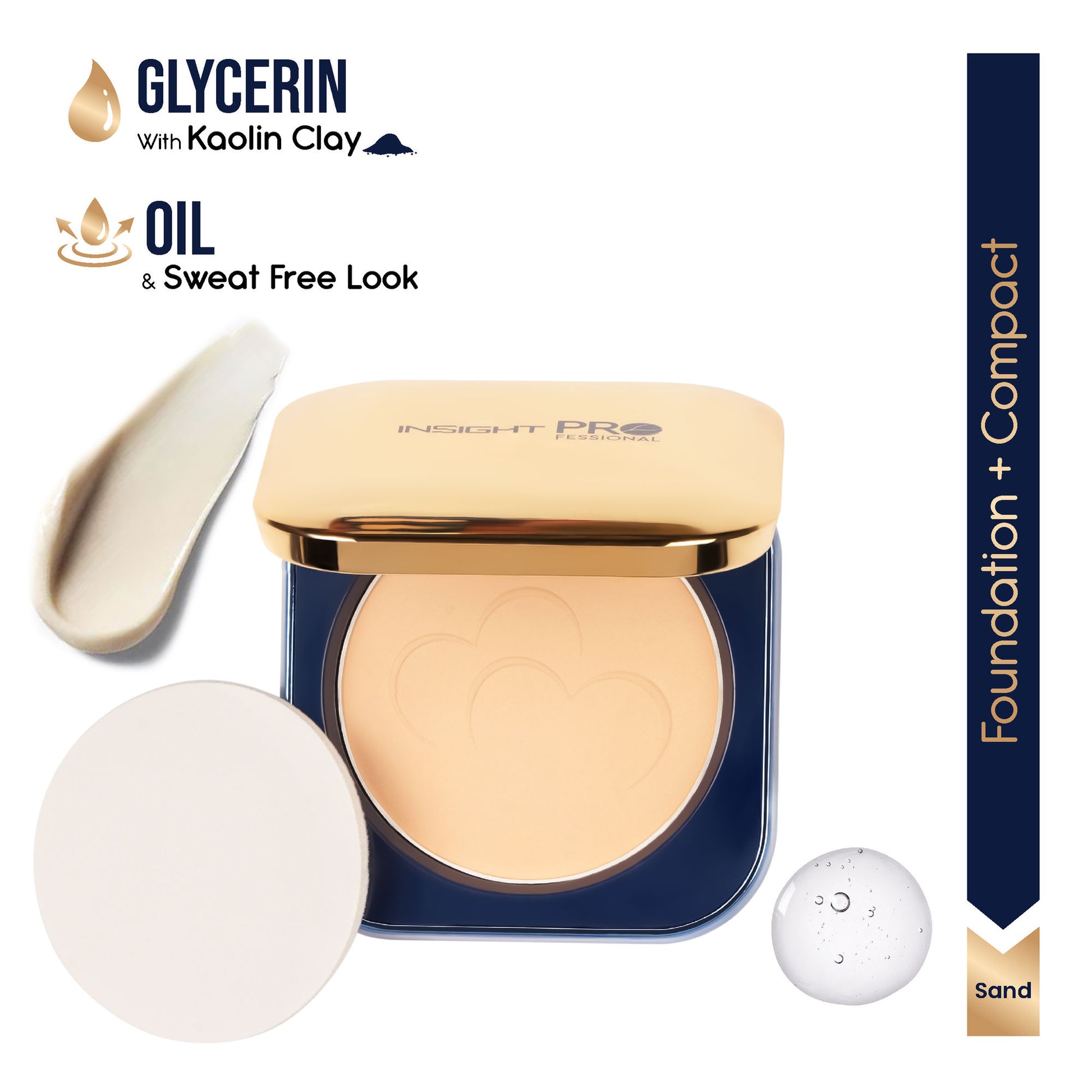 Insight Professional All Day Matte Compact Foundation - Sand
