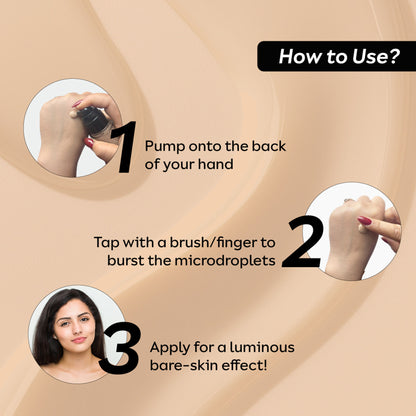 Born16 Tamaraa Micro Droplet Serum Foundation - Pearl Of Iceland