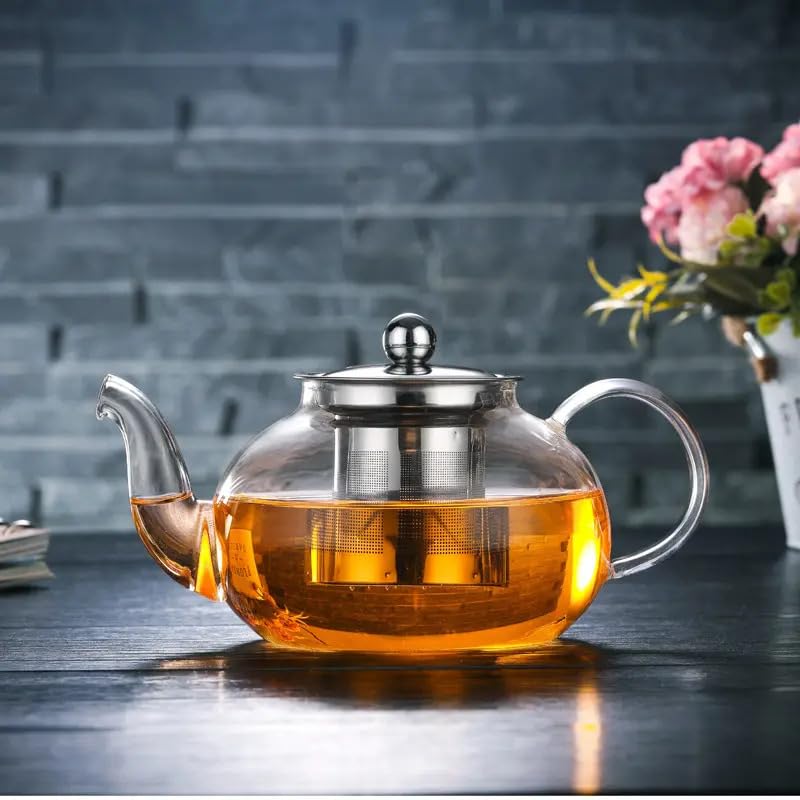 Jinelza Borosilicate Glass Teapot 650ML