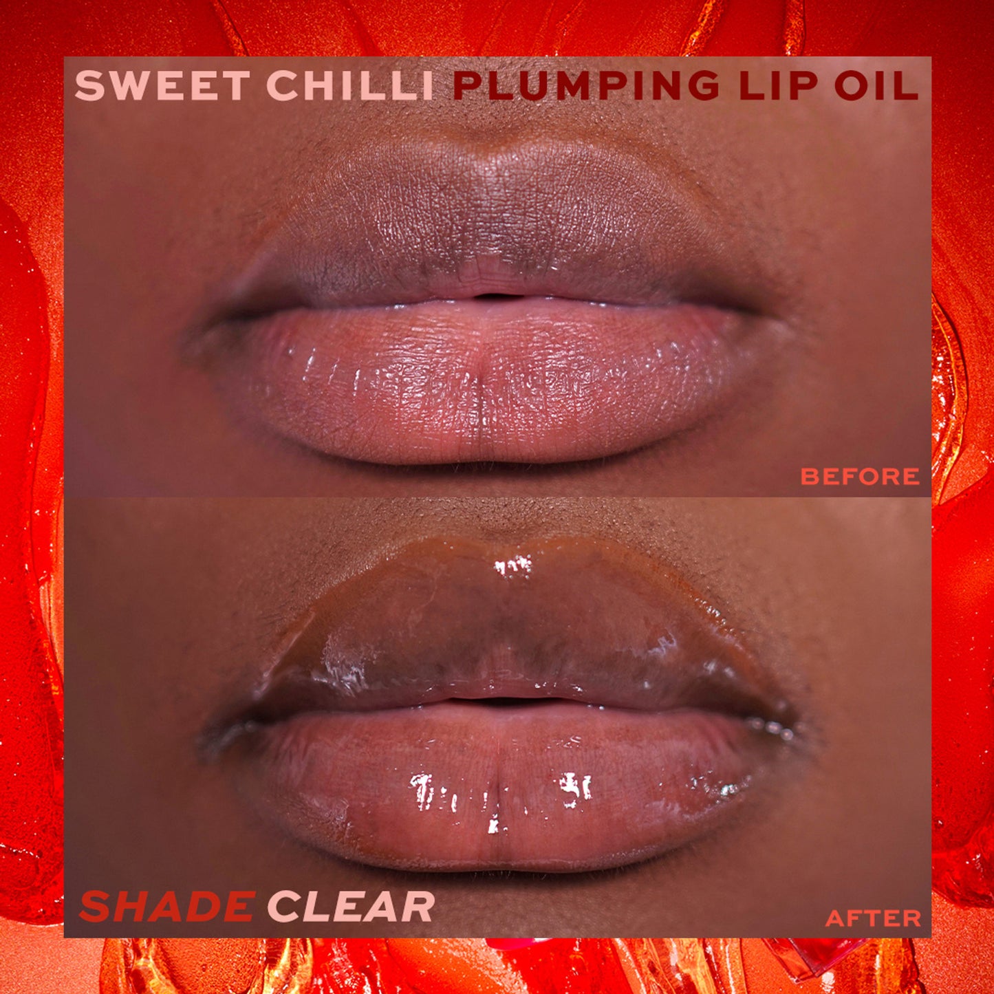 Makeup Revolution Heart Revolution Sweet Chilli Plumping Lip Oil - Clear