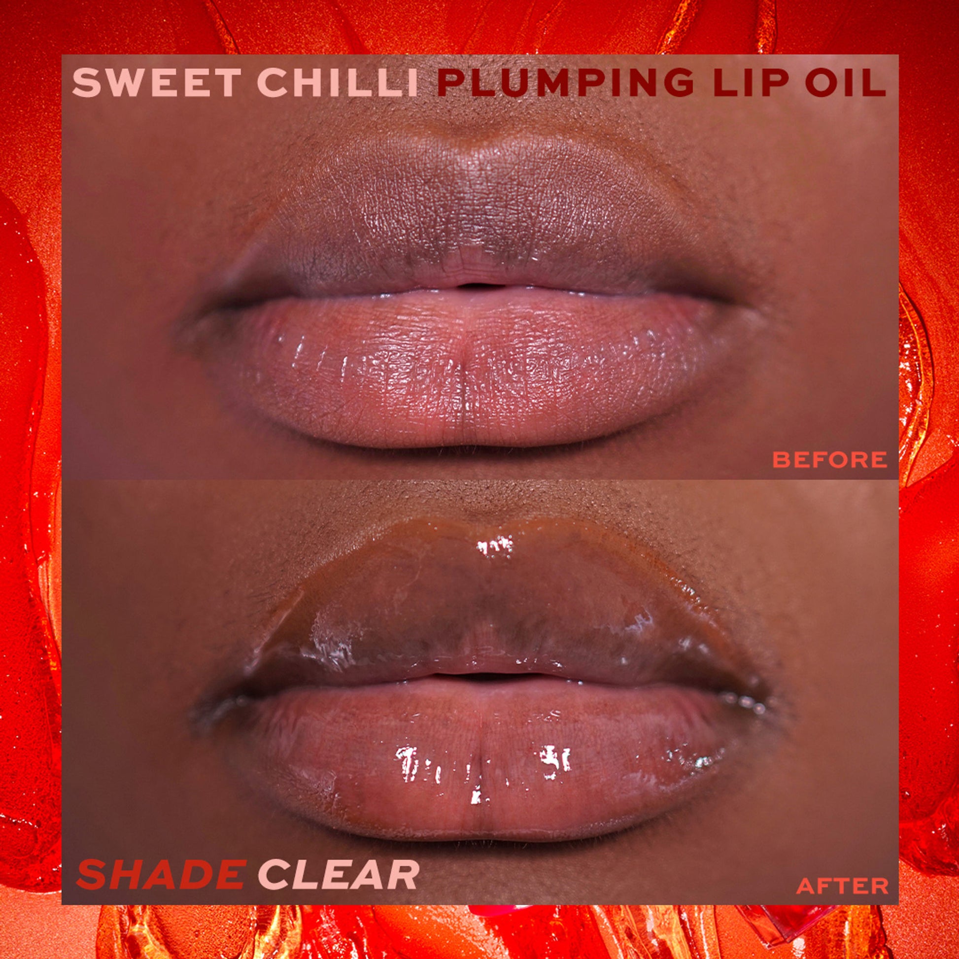 Makeup Revolution Heart Revolution Sweet Chilli Plumping Lip Oil - Clear
