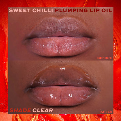 Makeup Revolution Heart Revolution Sweet Chilli Plumping Lip Oil - Clear