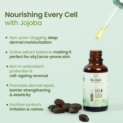 Nat Habit 100% Pure Cold Pressed Jojoba Oil
