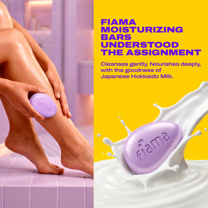 Fiama Skin Barrier Strengthening Moisturizing Soap Bar Japanese Hokkaido Milk, Combo Pack