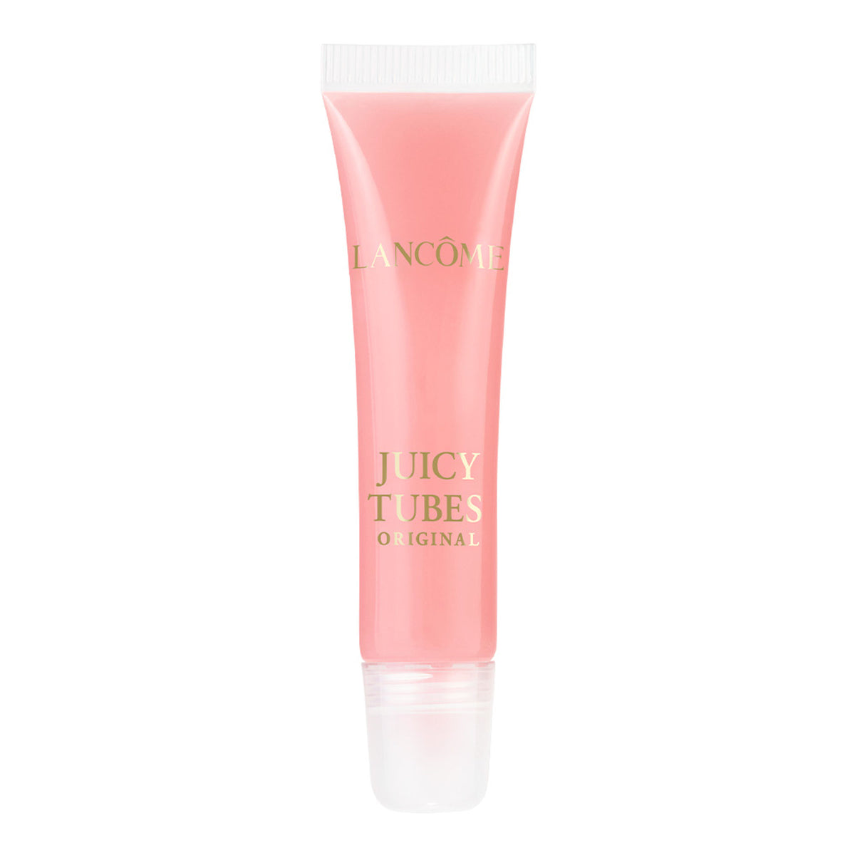 Lancome Juicy Tubes lip gloss in shade Spring Fling with ultra shiny, moisturizing finish, apply on lips for a glossy look.