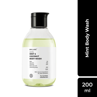 Brillare Mint & Coconut Body Wash