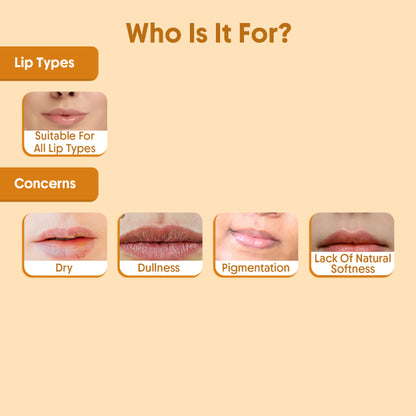 Aravi Organic Glowy Lip Balm SPF 50 PA++++, Dry & Dark Pigmented Lips, Kojic Acid & Ceramide