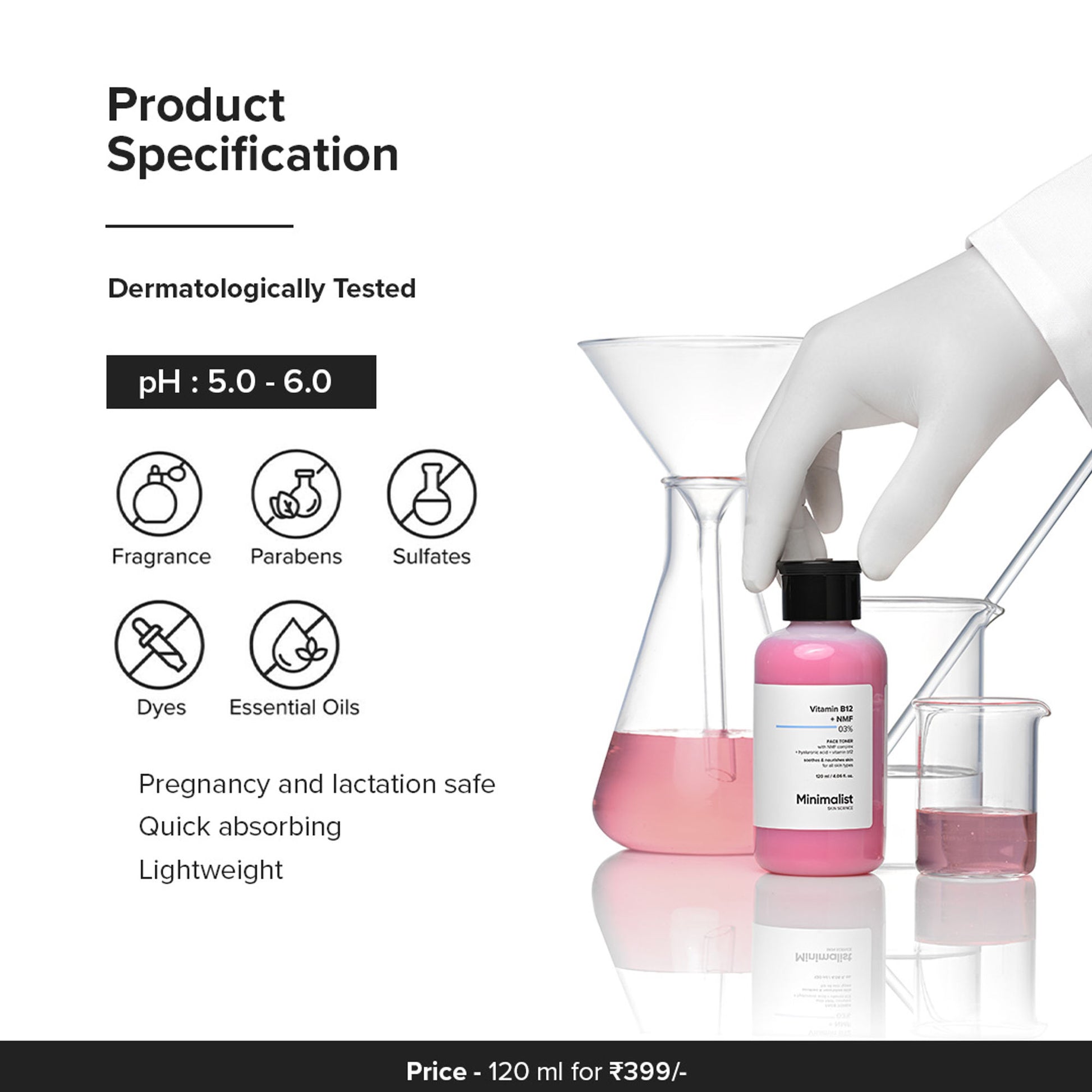 Minimalist Vitamin B12 + NMF 03% Face Toner