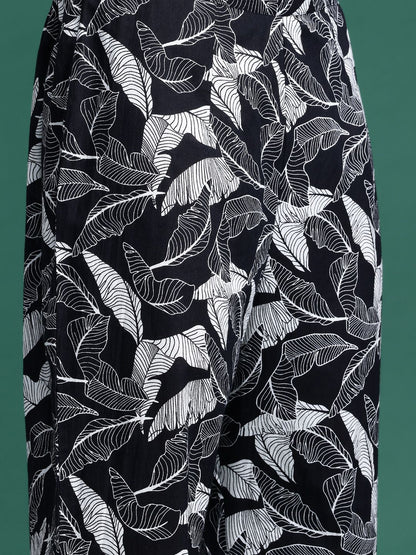 Dhiyona IE Printed Pleated Pure Cotton Tunic With Trousers