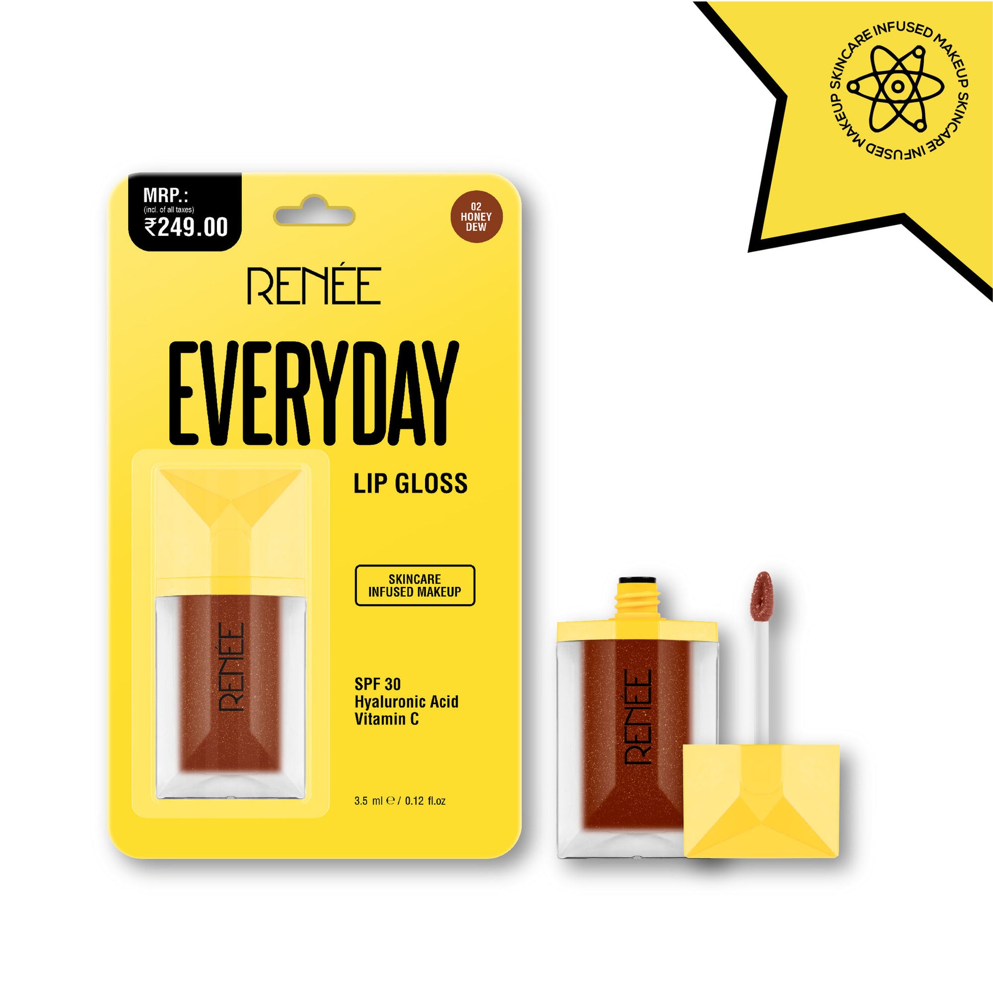 Renee Cosmetics Everyday Lip Gloss - Honey Dew