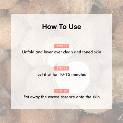 TONYMOLY Korean Fresh To Go Face Sheet Mask - Coconut