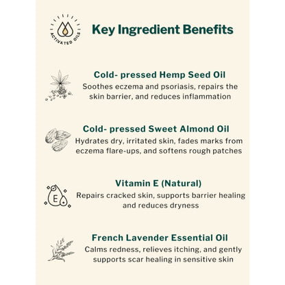 Oleum Cottage Skin Softening Body Oil for Dry, Eczema and Psoriasis Prone Skin, Scars and Marks