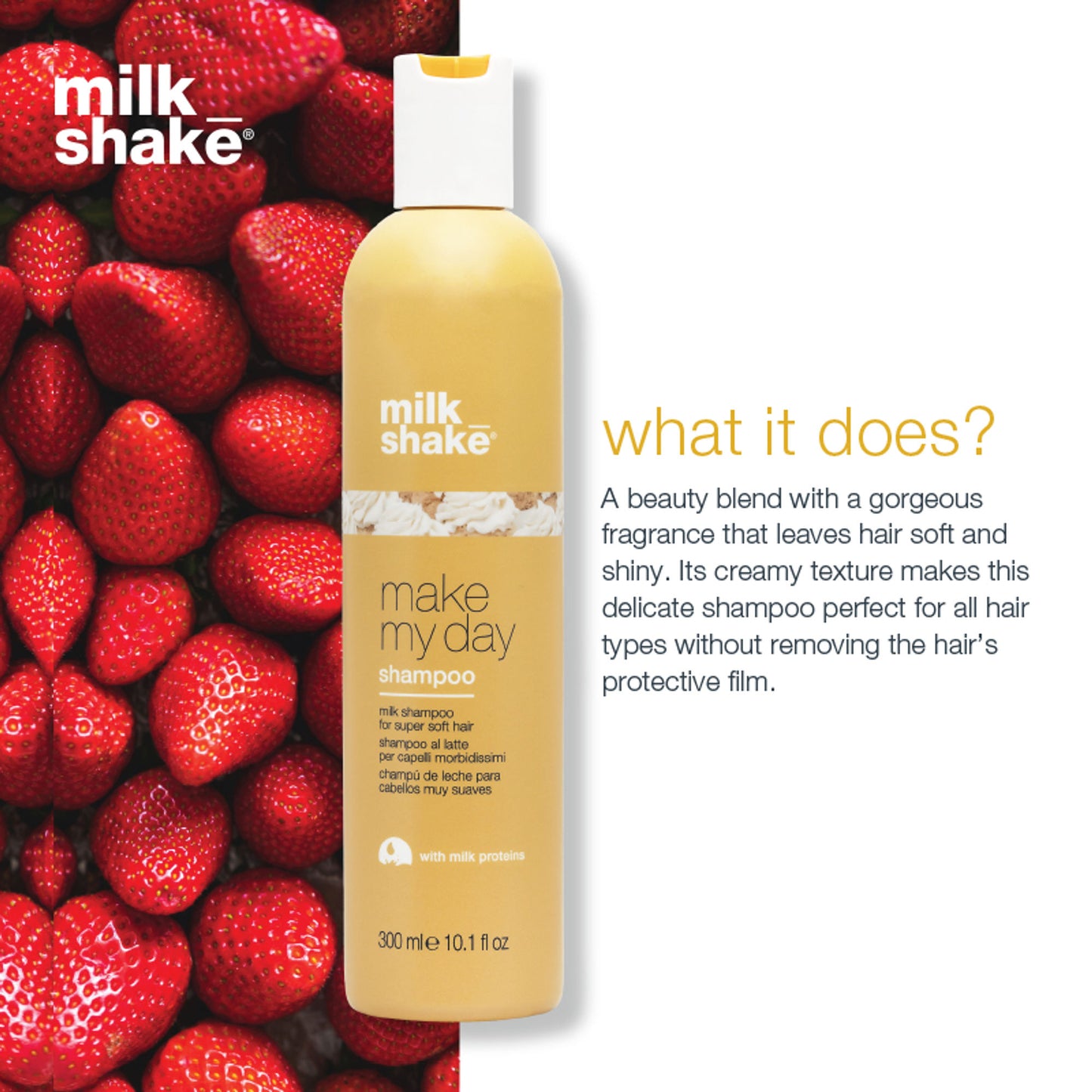 Milkshake Make My Day Shampoo For Soft, Silky & Manageable Hair