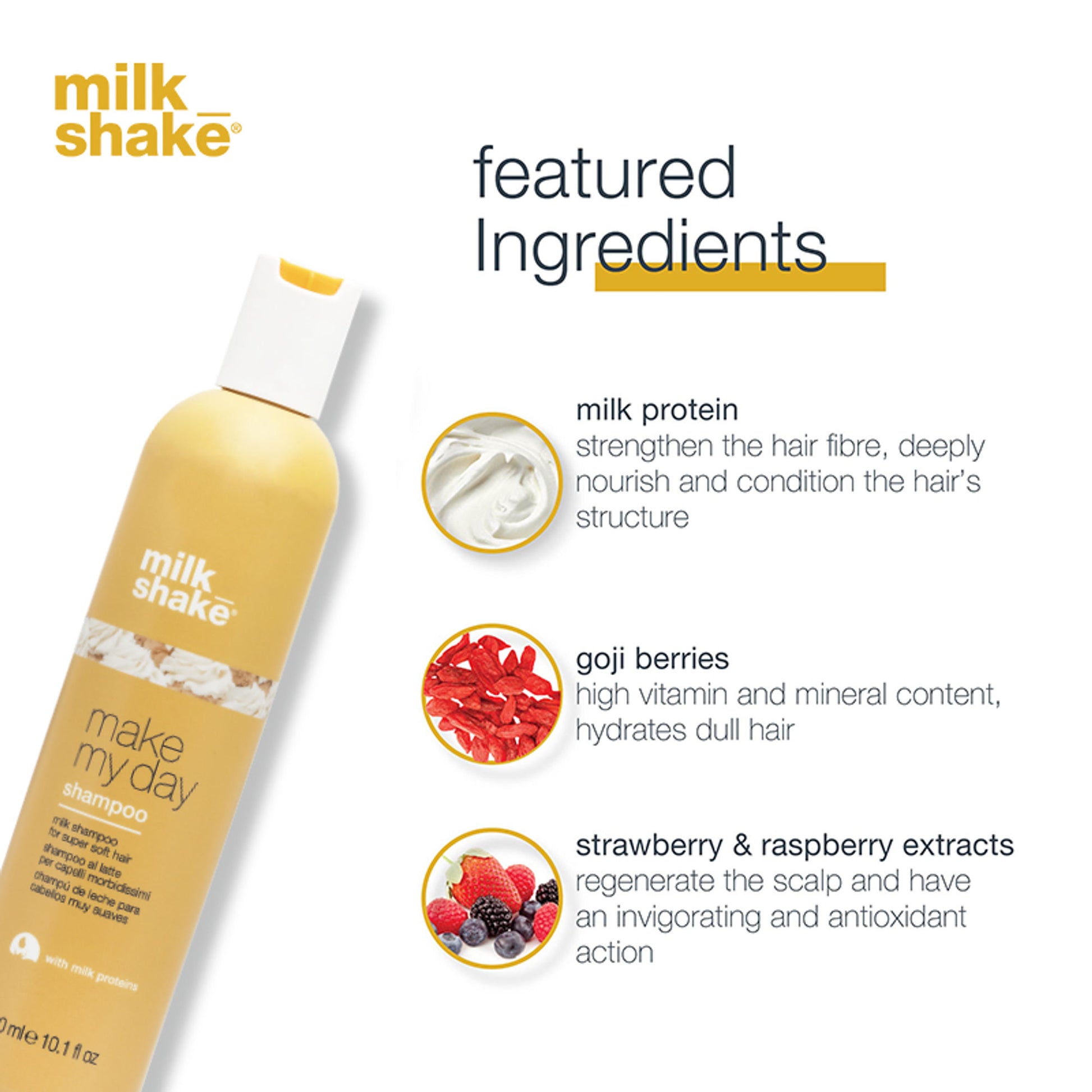 Milkshake Make My Day Shampoo For Soft, Silky & Manageable Hair