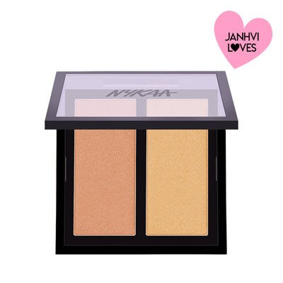 Nykaa Cosmetics Glow Getter Highlighting & Illuminating Duo Palette - Gliterrati 02