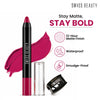 Swiss Beauty Matte Long Lasting Stay Maxx Lip Crayon Lipstick Matte Finish - Plum Pick