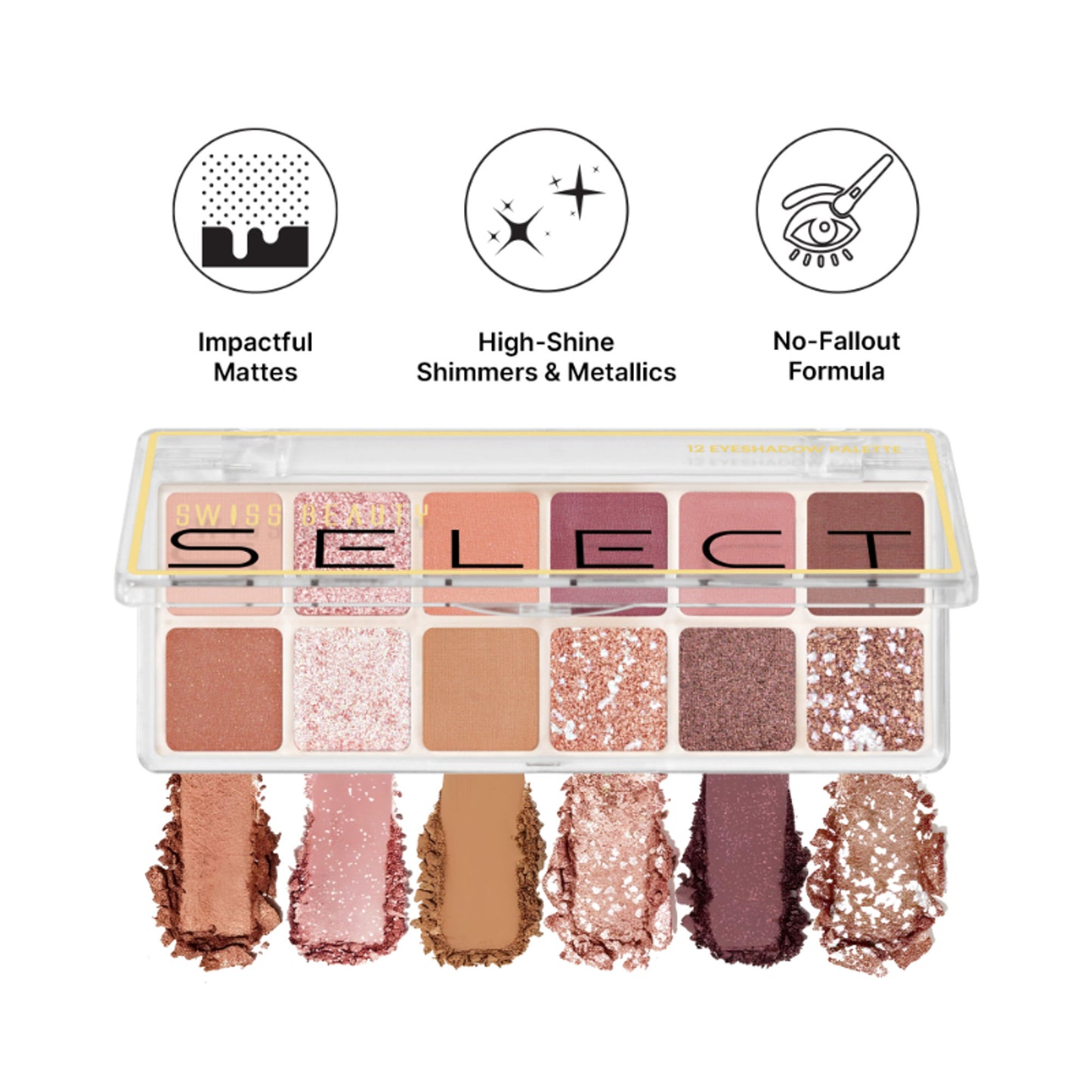 Swiss Beauty Select Eyeshadow Palette - 1 Slow Days