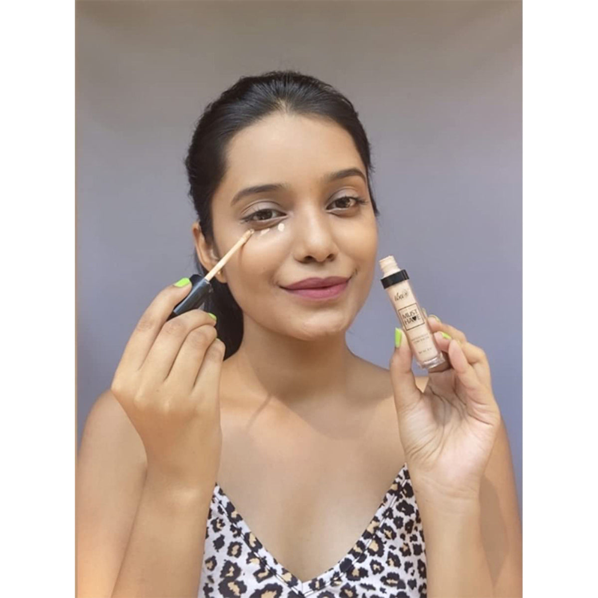 Iba Must Have Waterproof Concealer in Medium shade, showing the tube with applicator and product packaging.