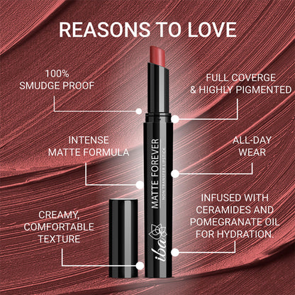 IBA Matte Forever Non-Transfer Lipstick - 09 Sweetheart