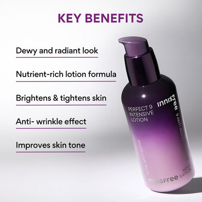 Innisfree Perfect 9 Intensive Lotion - Anti-Aging & Firm Skin
