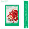 Innisfree Soothing Energy Sheet Mask Heartleaf - Calms Sensitive Skin - Pomegranate