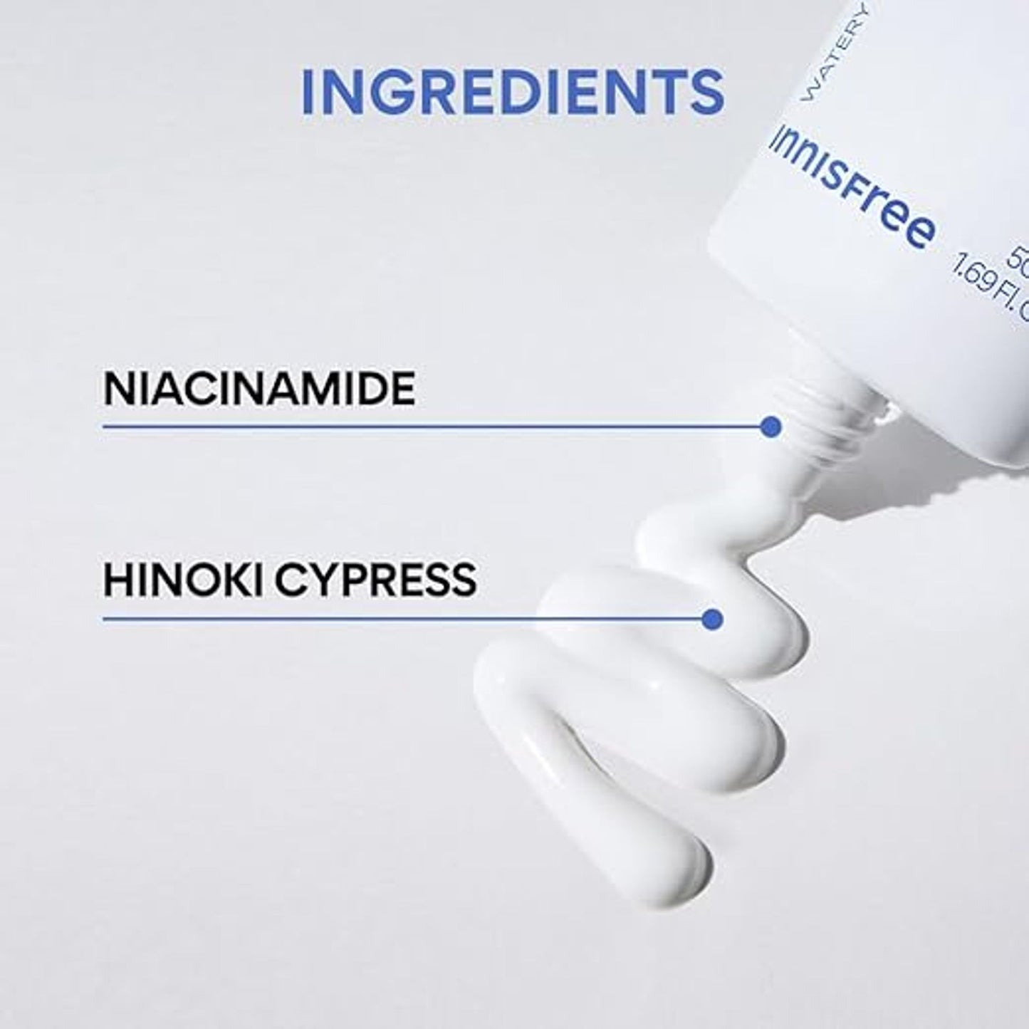 Innisfree Hyaluron Moist Sunscreen SPF 50+ PA++++, No White Cast, Watery Finish