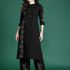 Dhiyona IE Floral Embroidered Pure Cotton Kurta with Trousers