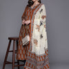 Dhiyona IE Women Ethnic Motifs Printed Pure Cotton Kurta with Trousers & With Dupatta