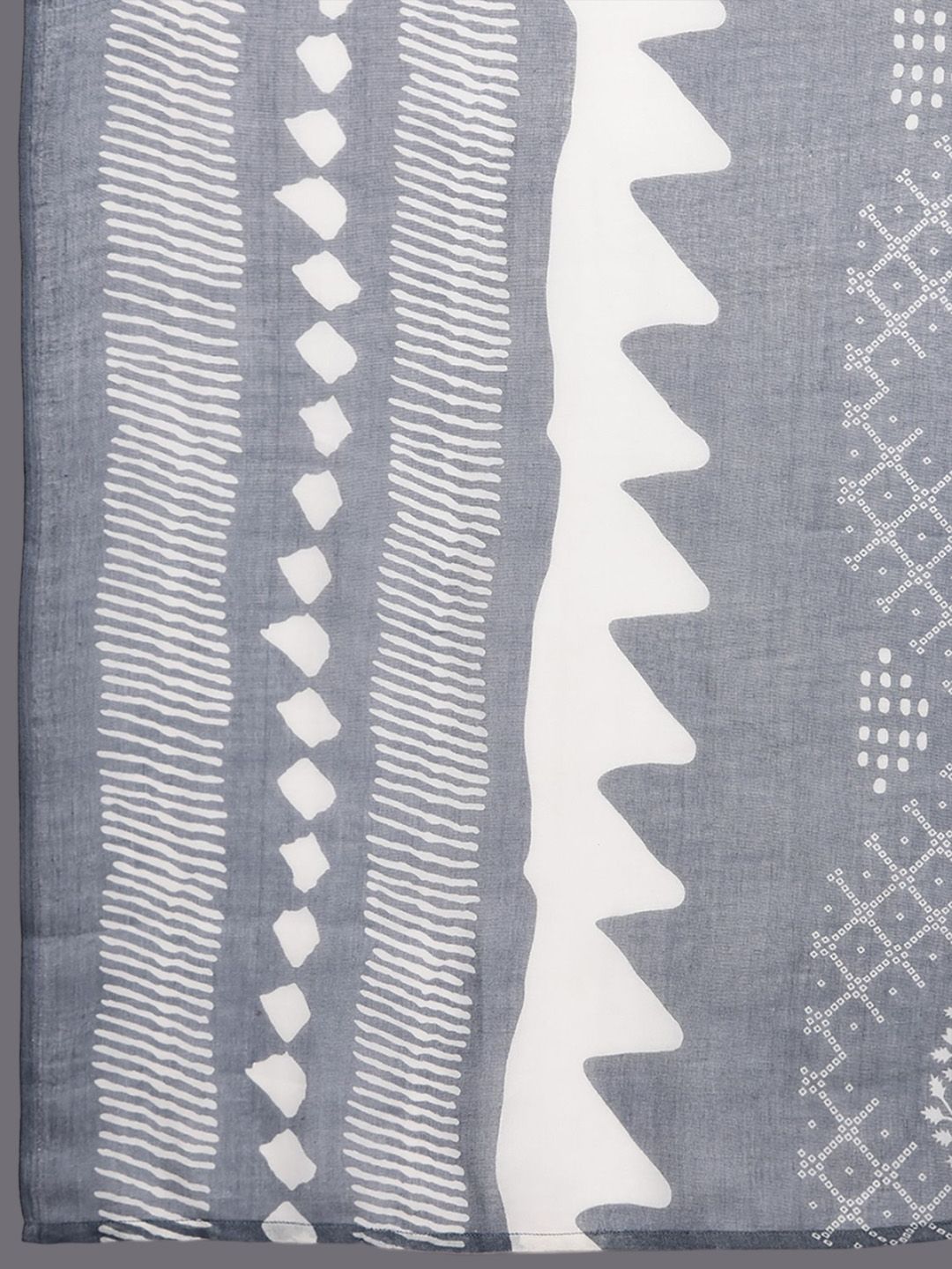 Indyancart IE Women Floral Printed Regular Sequinned Pure Cotton Kurta with Trousers & With Dupatta