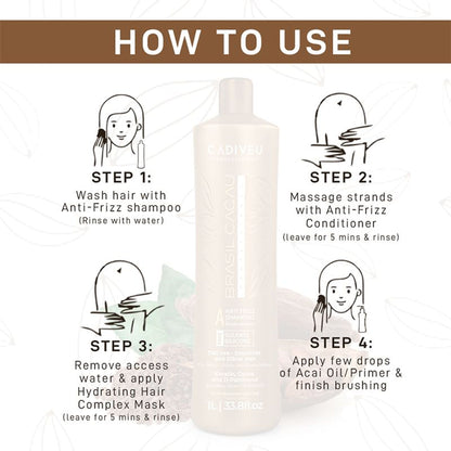 Cadiveu Brasil Cacau Anti Frizz Shampoo For Dry & Frizzy Hair