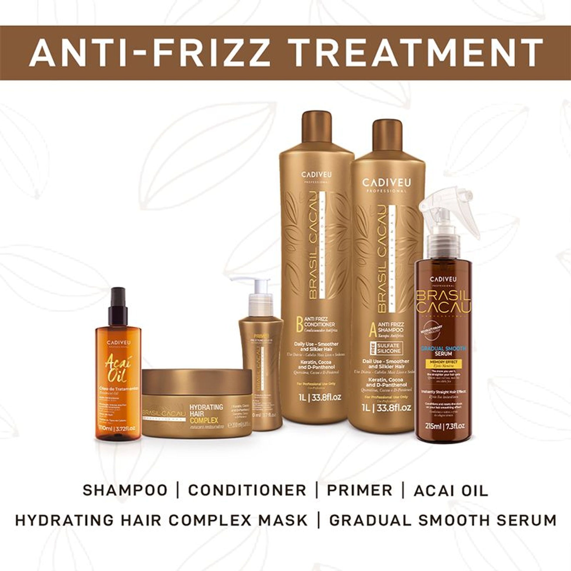Cadiveu Brasil Cacau Anti Frizz Conditioner For Dry & Frizzy Hair