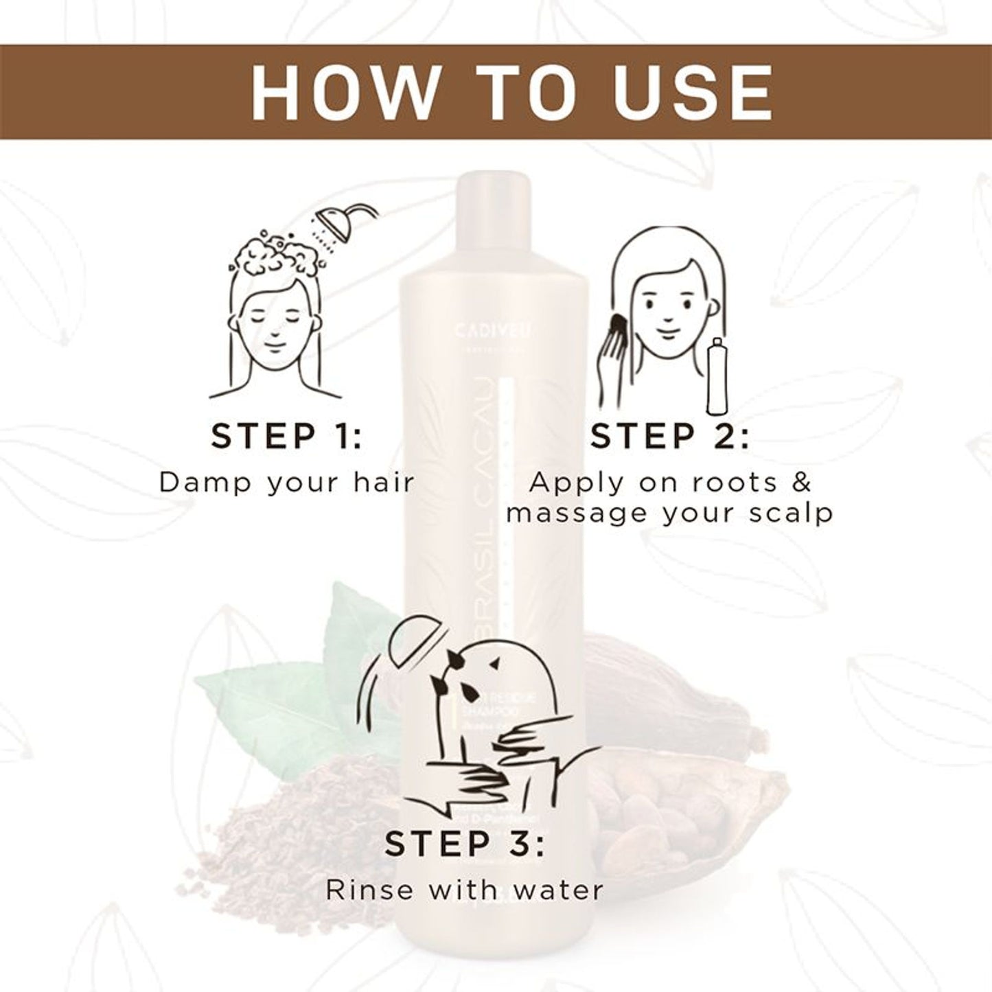 Cadiveu Brasil Cacau Anti Residue Shampoo For Professionally Treated Hair