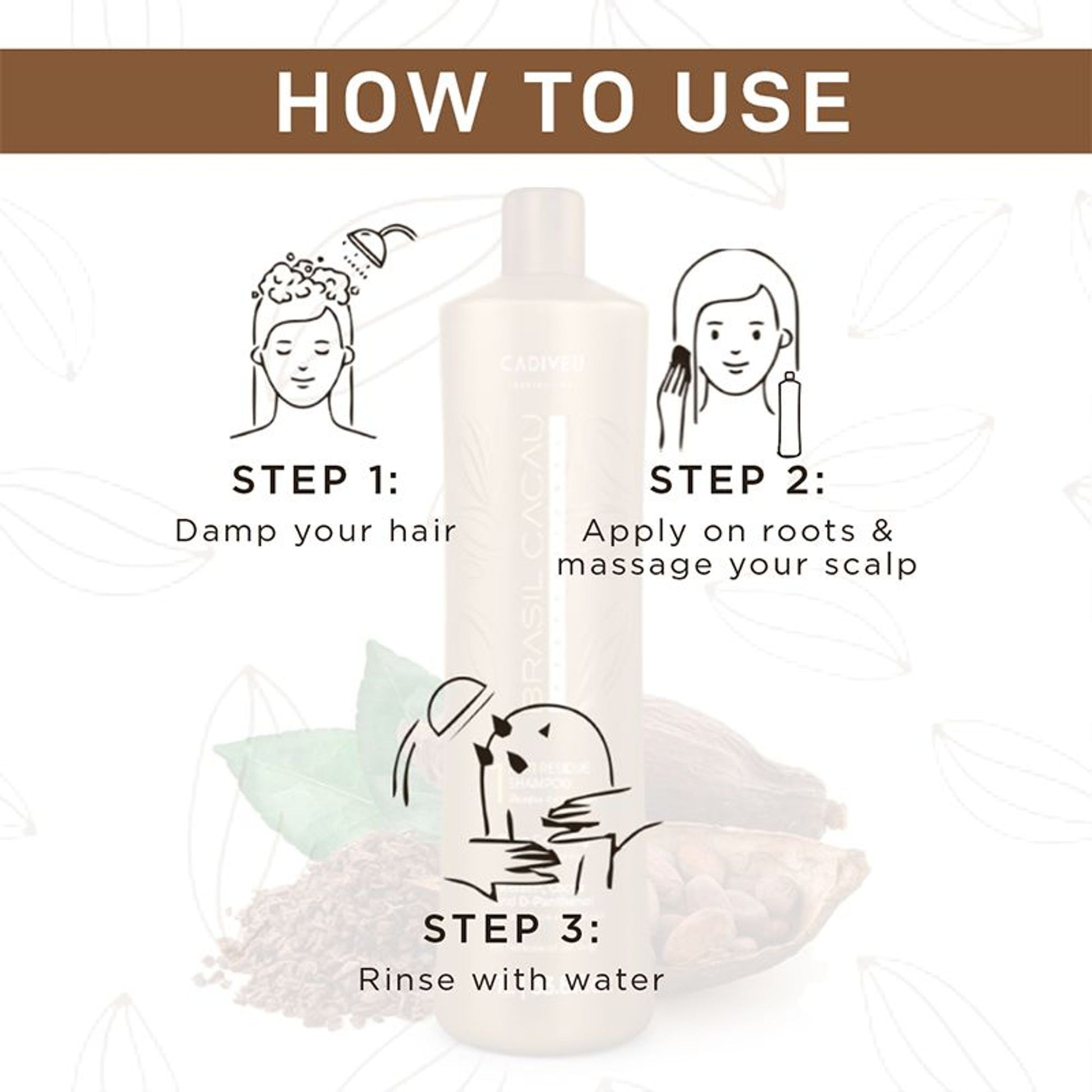 Cadiveu Brasil Cacau Anti Residue Shampoo For Professionally Treated Hair