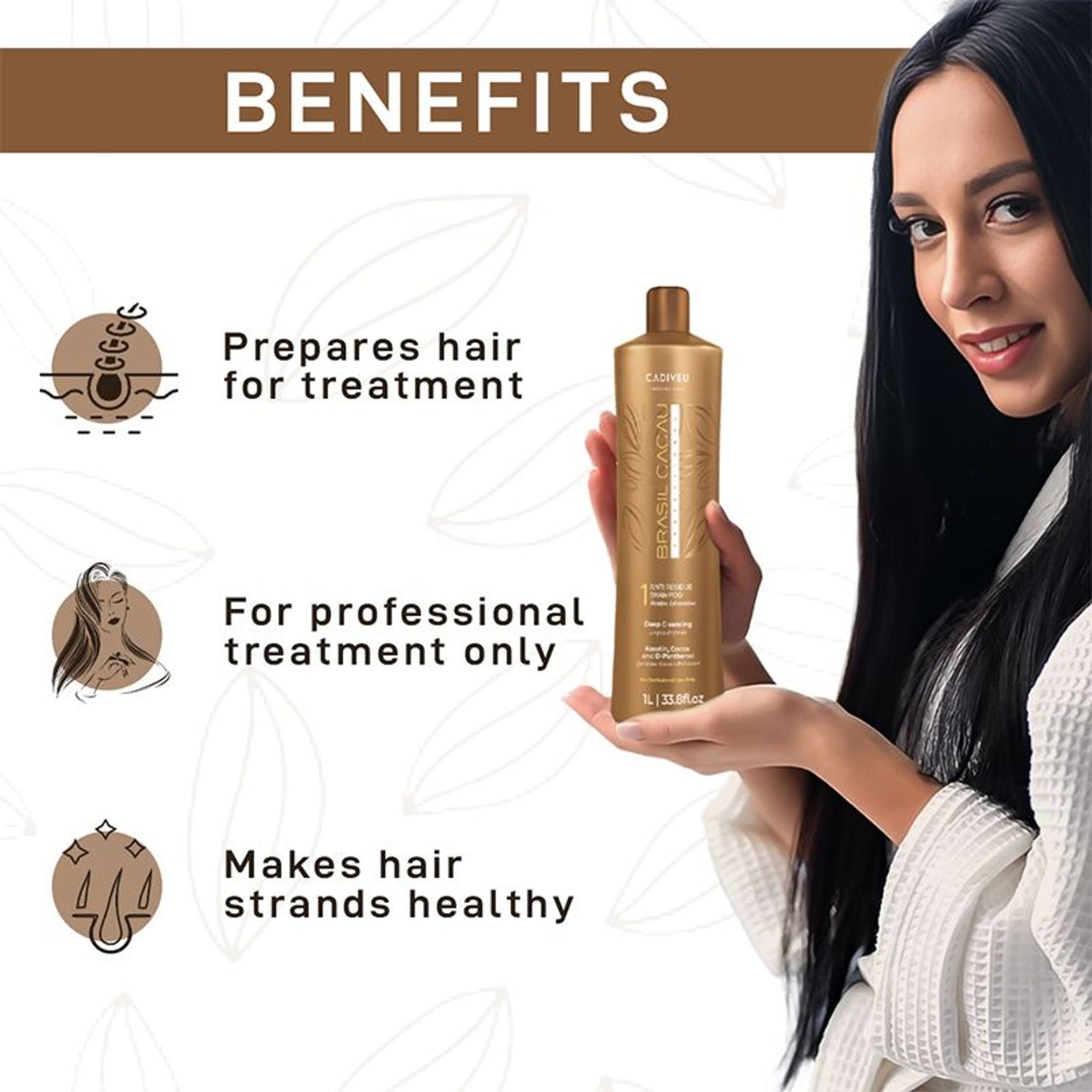 Cadiveu Brasil Cacau Anti Residue Shampoo For Professionally Treated Hair