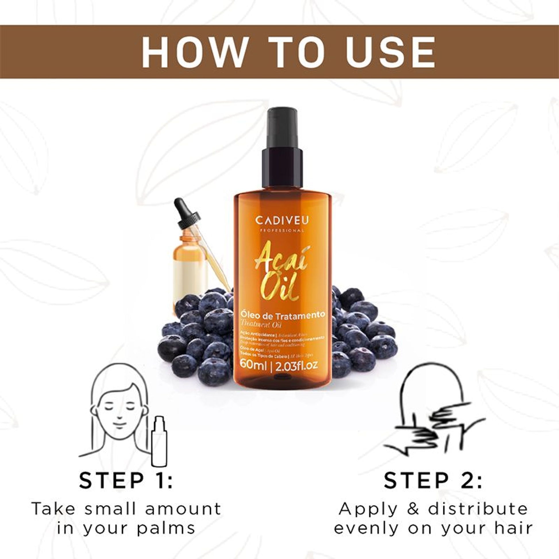 Cadiveu Acai Oil Hair Serum For Dry & Frizzy Hair