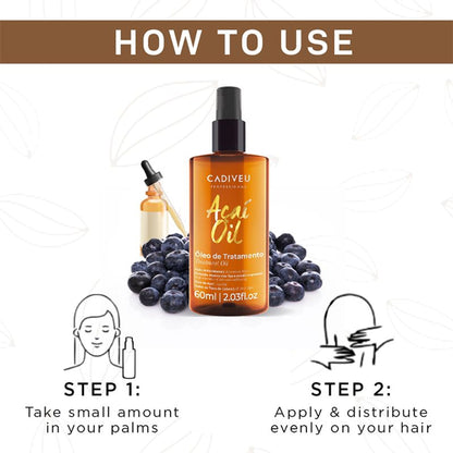 Cadiveu Acai Oil Hair Serum For Dry & Frizzy Hair
