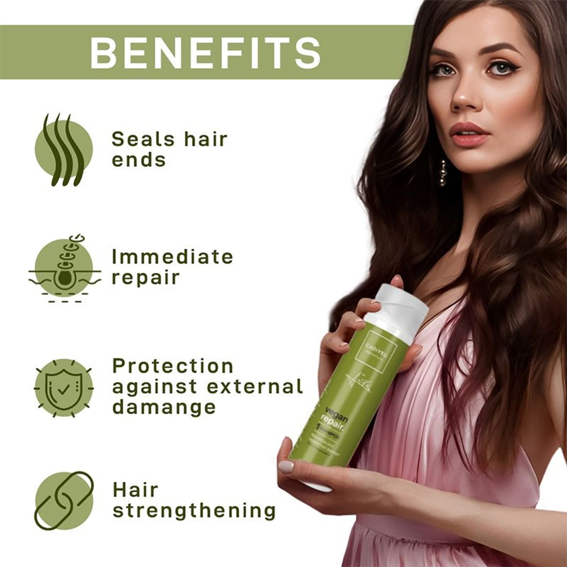 Cadiveu Vegan Repair Shampoo For Damaged Hair
