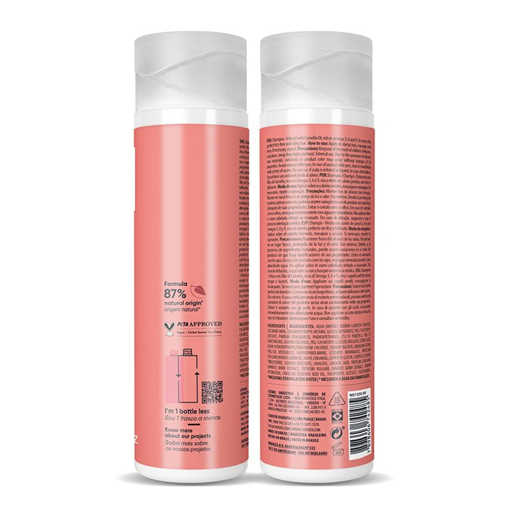 Cadiveu Bye Bye Frizz Shampoo For 72 Hours Frizz Free Hair
